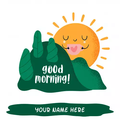 Sun Good Morning Image With Name